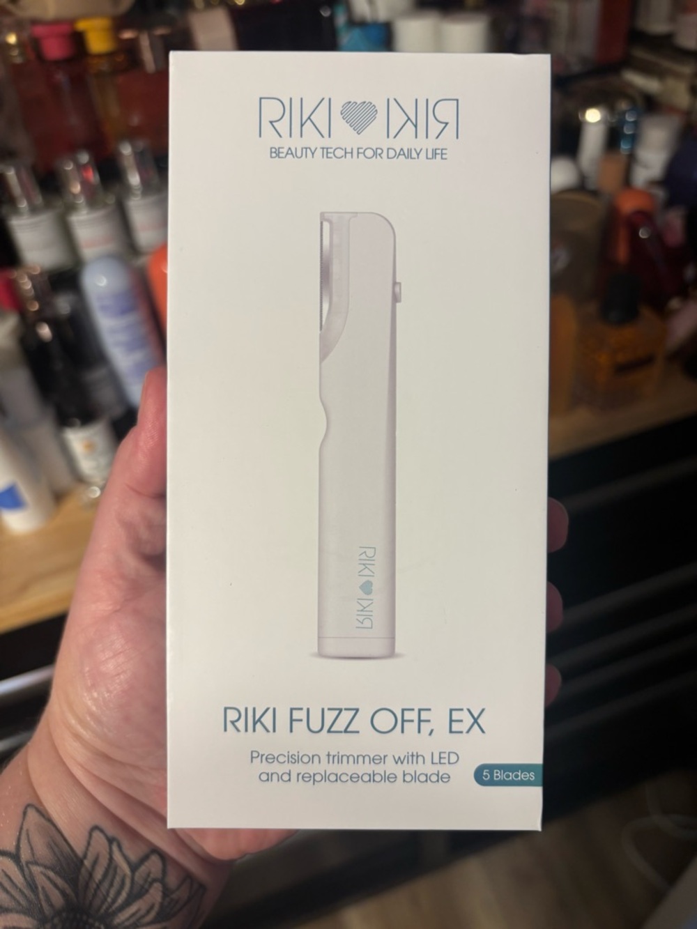 RIKI FUZZ OFF EX Precision Trimmer - White